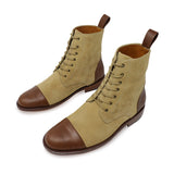 Sand Cap-toe Boots