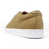 Sand Distressed Low-Top Sneakers