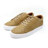 Sand Distressed Low-Top Sneakers