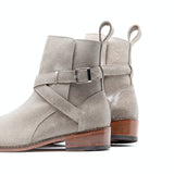 Gris Pardo Distressed Jodhpur Boots