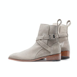 Gris Pardo Distressed Jodhpur Boots