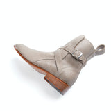 Gris Pardo Distressed Jodhpur Boots