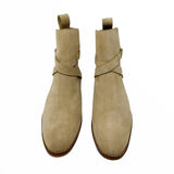 Sand Jodhpur Boot with Cuban Heel Size 6