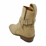 Sand Jodhpur Boot with Cuban Heel Size 6